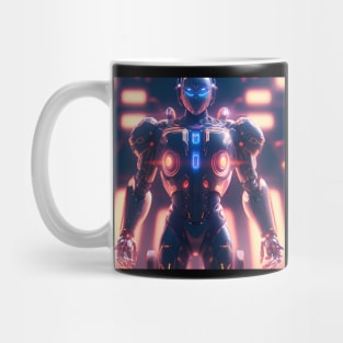 Cyberpunk Borg Robot Man Mug